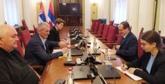11. maj 2023. Predsednik Poslaničke grupe prijateljstva sa Kubom u razgovoru sa ambasadorom Kube 